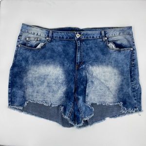 Ashley Stewart Jean Shorts Sz 24